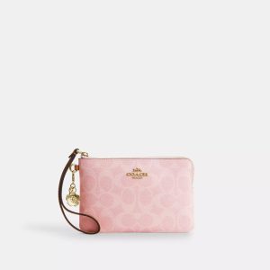 Corner Zip Wristlet With Charms