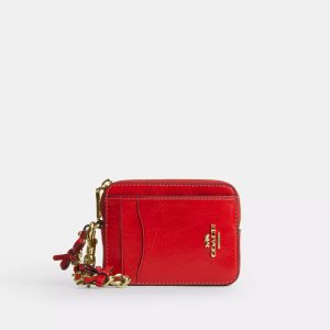 Zip Card Case With Bows