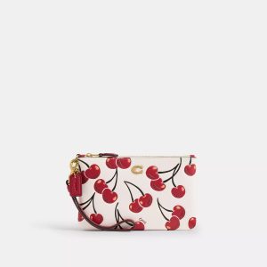 Boxed Essential Small Wristlet With Cherry Print