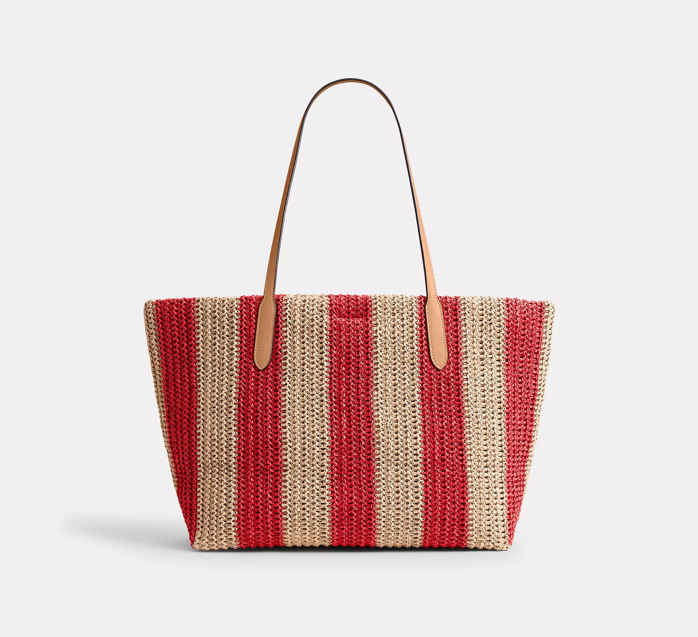 City Tote Bag With Stripes And Charm - Imagen 7